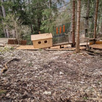 Travaux effectués à l'accrobranche de Charmey